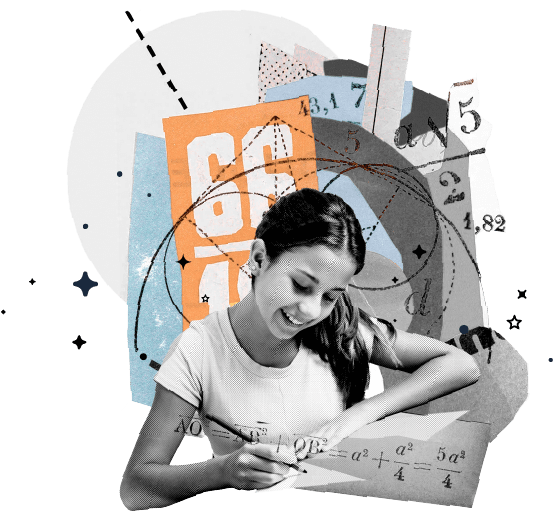 Arte de aluna participando de atividades matemáticas