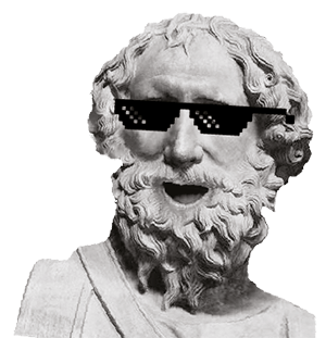 Arte Romano de óculos escuro